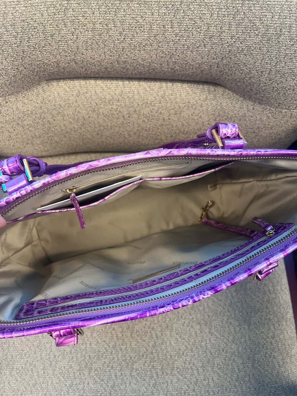 Brahmin Melbourne Lilac Essence medium Asher - Picture 3 of 9